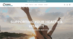 Desktop Screenshot of hybridnutraceuticals.com